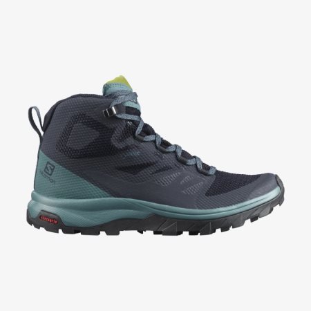 Salomon OUTLINE MID GORE-TEX Womens Hiking Boots Navy | Salomon South Africa